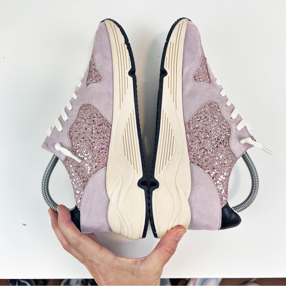 Mi.iM Fashion Shoe Rowan Purple Glitter Star Chunky Sneaker Womens Size … - Picture 6 of 9